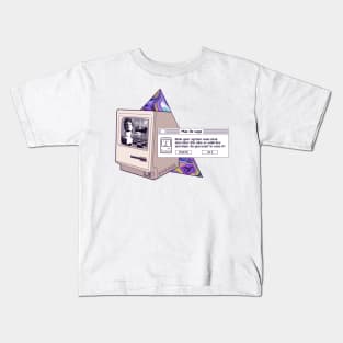 Vaporwave macintosh 128k Kids T-Shirt